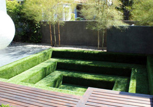 Lawn turf artificial